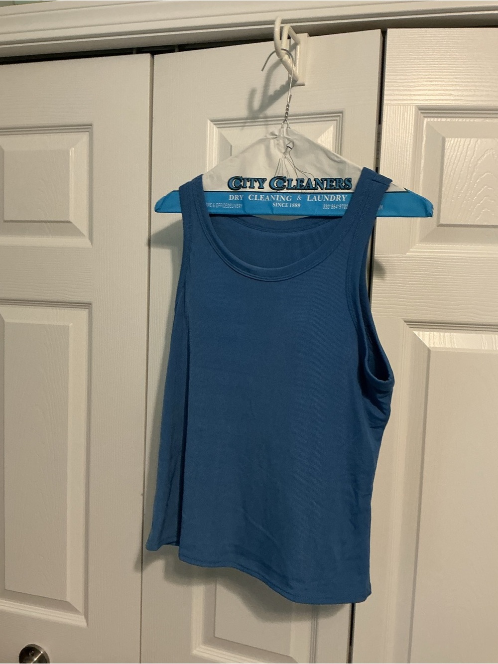 Classic Women's Blue Tank Top